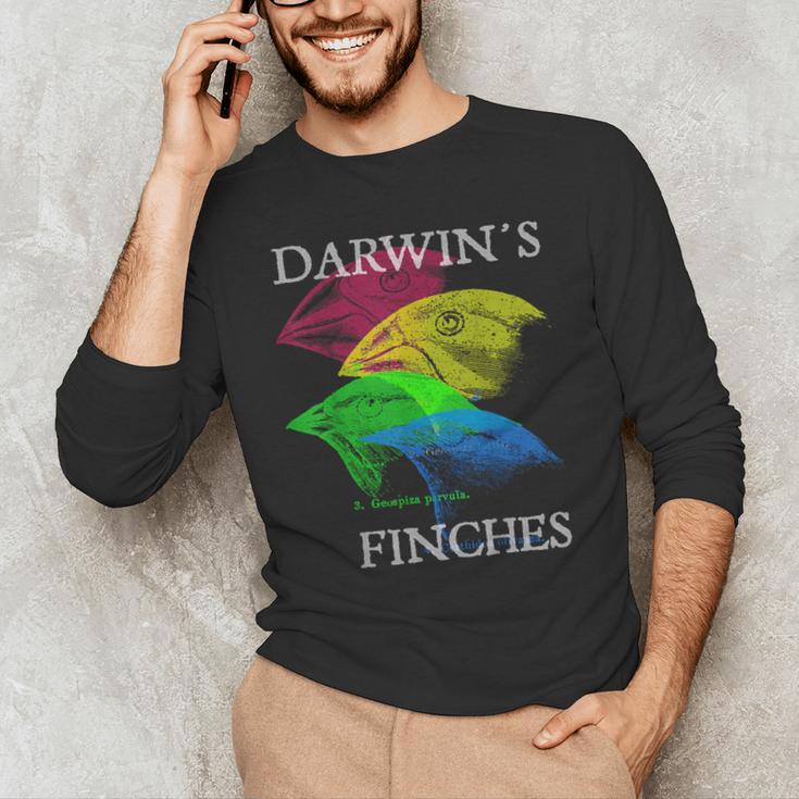 Nerdy Darwin's Finches Evolution Science Biology Teacher Men's Long Sleeve T-Shirt, novelty gifts, funny gifts Nerdy Darwin's Finches Evolution Science Biology Teacher Men's Long Sleeve T-Shirt, novelty gifts, funny gifts