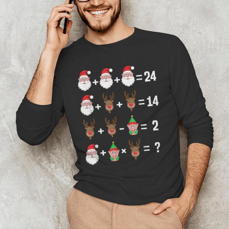 Order Of Operations Math Teacher Christmas Men's Long Sleeve T-Shirt, novelty gifts, funny gifts
