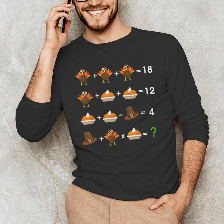 Order Of Operations Thanksgiving Quiz Math Teacher Men's Long Sleeve T-Shirt, novelty gifts, funny gifts Order Of Operations Thanksgiving Quiz Math Teacher Men's Long Sleeve T-Shirt, novelty gifts, funny gifts