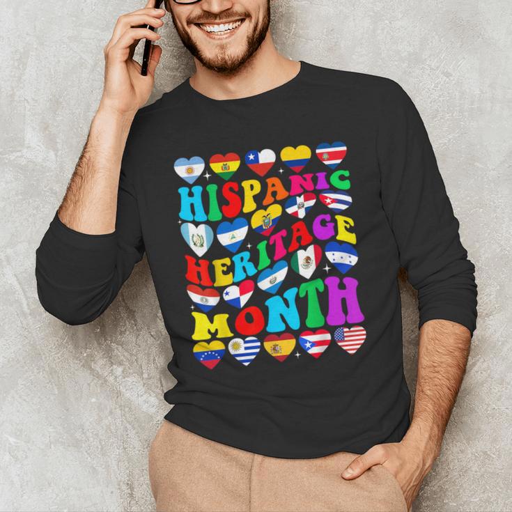 Hispanic Heritage Month 2025 Latino Puerto Rico Teacher Kids Men's Long Sleeve T-Shirt, novelty gifts, funny gifts