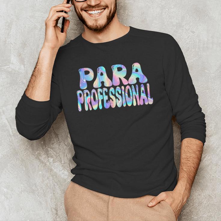 Paraprofessional Groovy Back To School Cute Teachers Women Men's Long Sleeve T-Shirt, novelty gifts, funny gifts Paraprofessional Groovy Back To School Cute Teachers Women Men's Long Sleeve T-Shirt, novelty gifts, funny gifts