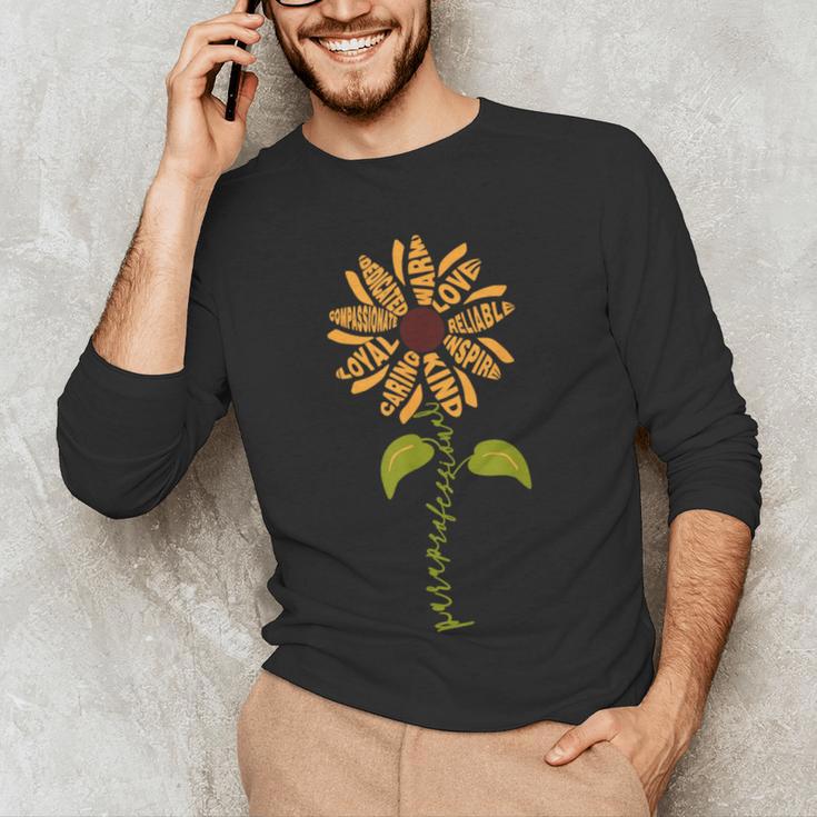 Paraprofessional Para Sunflower Teacher Back To School Men's Long Sleeve T-Shirt, novelty gifts, funny gifts Paraprofessional Para Sunflower Teacher Back To School Men's Long Sleeve T-Shirt, novelty gifts, funny gifts