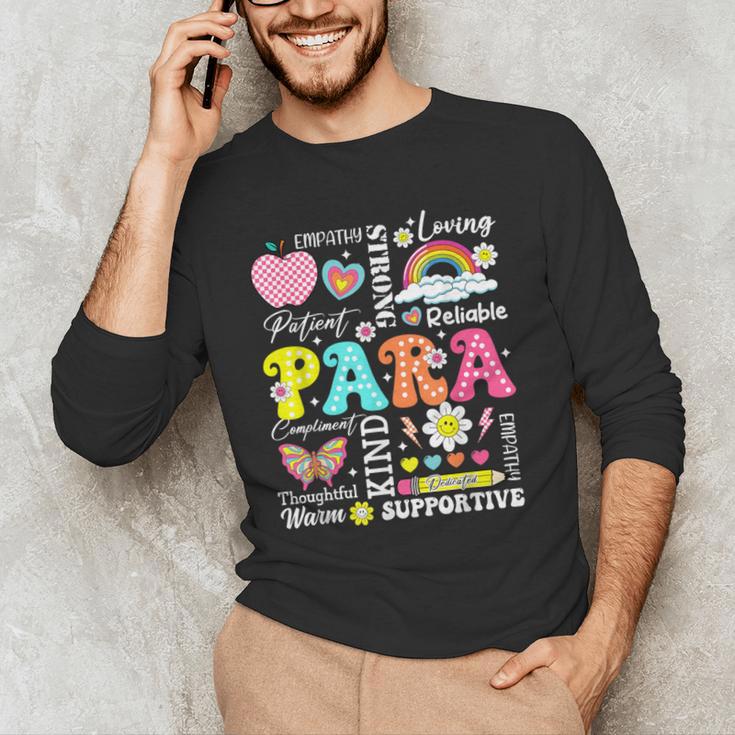 Paras Make It Possible Paraprofessional Paraeducator Teacher Men's Long Sleeve T-Shirt, novelty gifts, funny gifts Paras Make It Possible Paraprofessional Paraeducator Teacher Men's Long Sleeve T-Shirt, novelty gifts, funny gifts