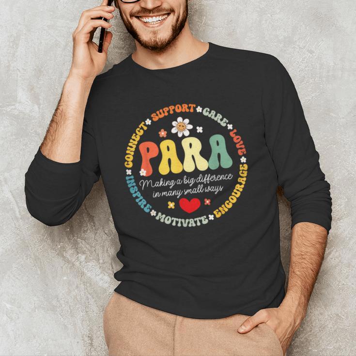 Paras Make It Possible Paraprofessional Teacher Assistant Men's Long Sleeve T-Shirt, novelty gifts, funny gifts Paras Make It Possible Paraprofessional Teacher Assistant Men's Long Sleeve T-Shirt, novelty gifts, funny gifts