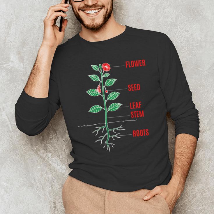 Parts Of a Plant Science For Teachers Kids And Students Men's Long Sleeve T-Shirt, novelty gifts, funny gifts