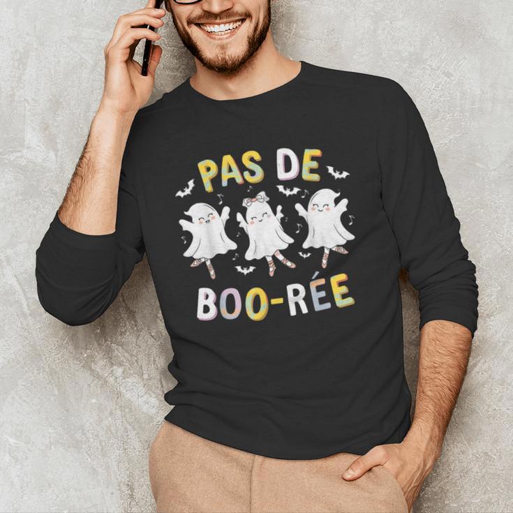 Pas De BOO-Rée Ghost Ballet Dancer Halloween Dance Teacher Men's Long Sleeve T-Shirt, novelty gifts, funny gifts Pas De BOO-Rée Ghost Ballet Dancer Halloween Dance Teacher Men's Long Sleeve T-Shirt, novelty gifts, funny gifts
