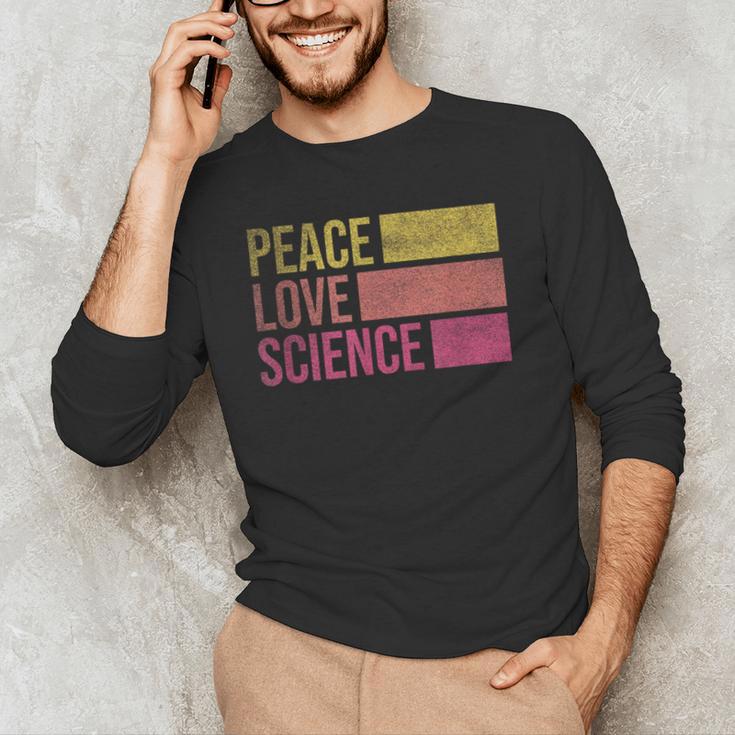 Peace Love Science Lovers Math Chemistry Teacher Men's Long Sleeve T-Shirt, novelty gifts, funny gifts Peace Love Science Lovers Math Chemistry Teacher Men's Long Sleeve T-Shirt, novelty gifts, funny gifts