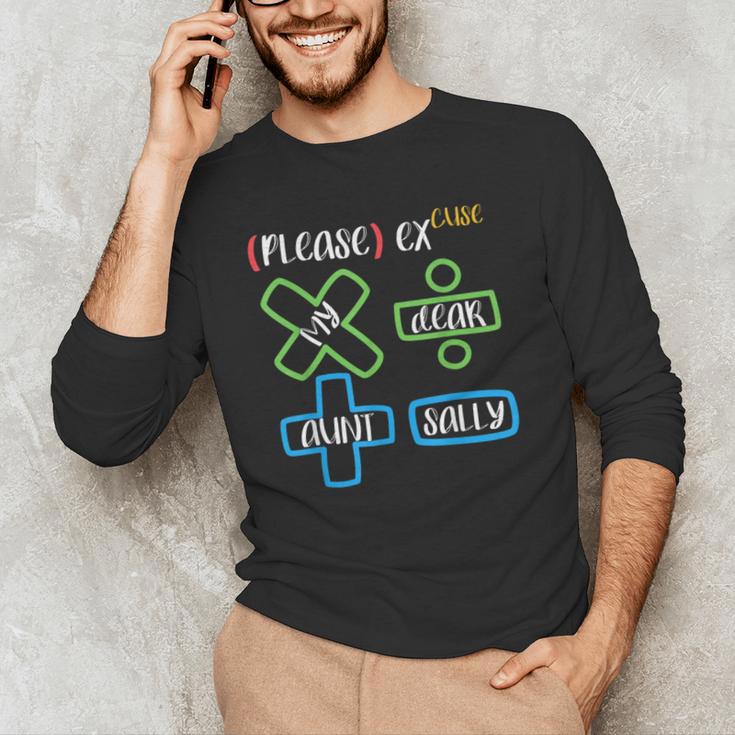 PEMDAS Please Excuse My Dear Aunt Sally Math Teacher Men's Long Sleeve T-Shirt, novelty gifts, funny gifts PEMDAS Please Excuse My Dear Aunt Sally Math Teacher Men's Long Sleeve T-Shirt, novelty gifts, funny gifts