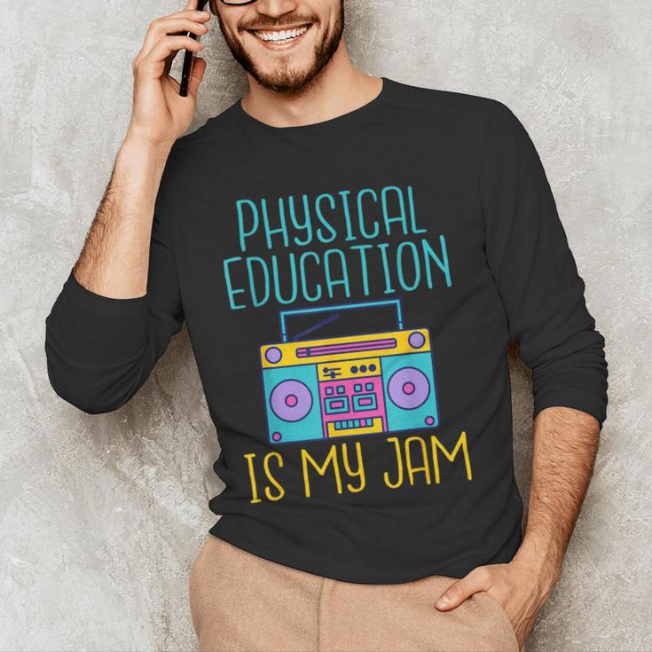 Physical Education Is My Jam PE Teacher Men's Long Sleeve T-Shirt, novelty gifts, funny gifts Physical Education Is My Jam PE Teacher Men's Long Sleeve T-Shirt, novelty gifts, funny gifts