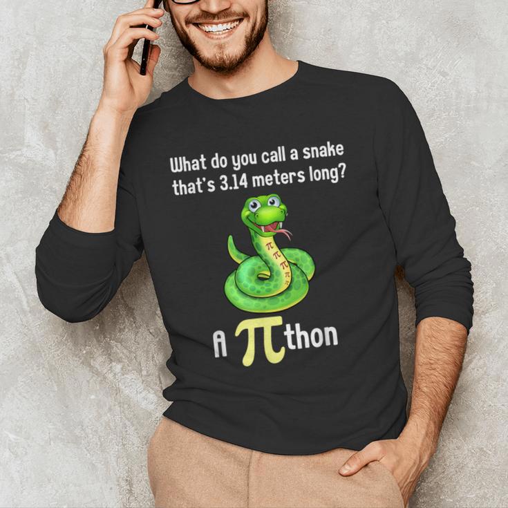 Pi Day Puns Pithon Math Teacher Jokes Women Men Kids Men's Long Sleeve T-Shirt, novelty gifts, funny gifts Pi Day Puns Pithon Math Teacher Jokes Women Men Kids Men's Long Sleeve T-Shirt, novelty gifts, funny gifts