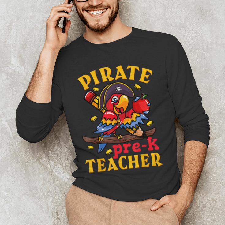 Pirate Pre-K Teacher Preschool Halloween Men's Long Sleeve T-Shirt, novelty gifts, funny gifts Pirate Pre-K Teacher Preschool Halloween Men's Long Sleeve T-Shirt, novelty gifts, funny gifts