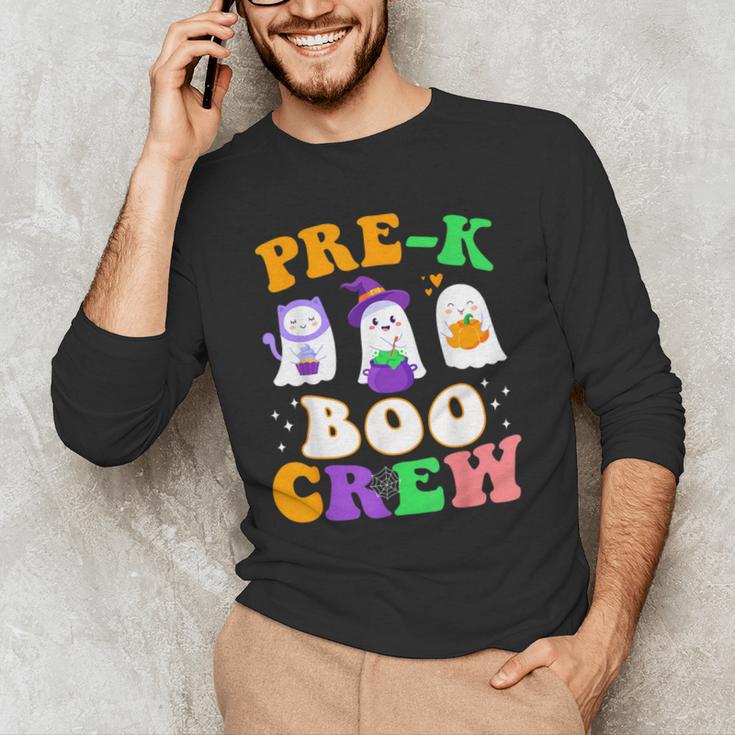 Pre-K Boo Crew Cute Ghost Halloween Costume Teacher Student For Men Women Kids Men's Long Sleeve T-Shirt, novelty gifts, funny gifts Pre-K Boo Crew Cute Ghost Halloween Costume Teacher Student For Men Women Kids Men's Long Sleeve T-Shirt, novelty gifts, funny gifts