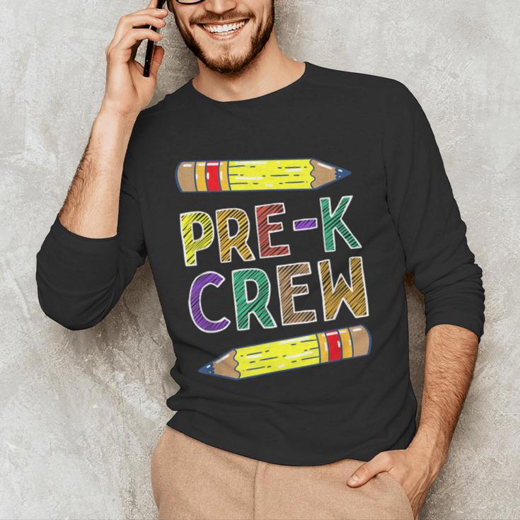 Pre-K Crew PreK Teachers Back To School Men's Long Sleeve T-Shirt, novelty gifts, funny gifts Pre-K Crew PreK Teachers Back To School Men's Long Sleeve T-Shirt, novelty gifts, funny gifts