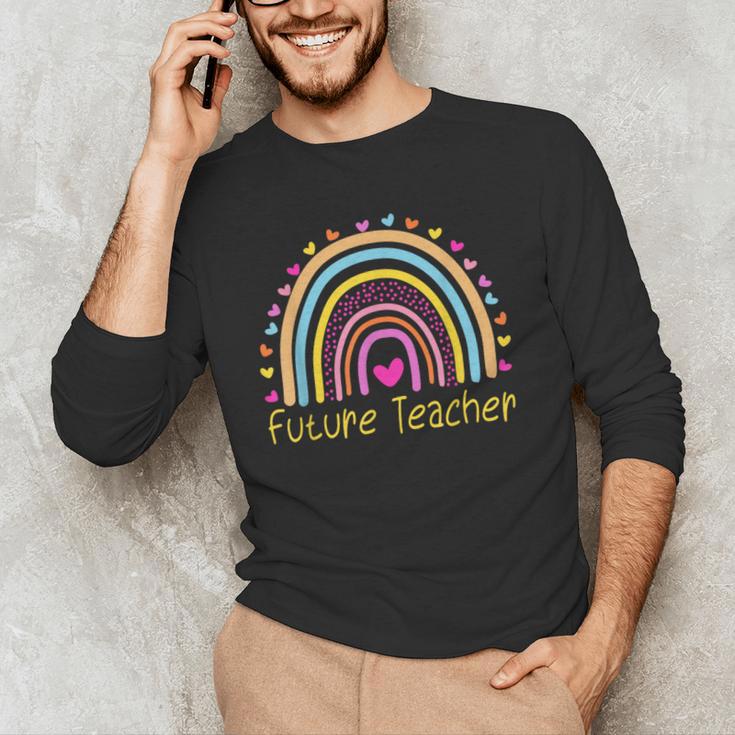 Pre-K Preschool Kindergarten Future Teacher Rainbow Men's Long Sleeve T-Shirt, novelty gifts, funny gifts Pre-K Preschool Kindergarten Future Teacher Rainbow Men's Long Sleeve T-Shirt, novelty gifts, funny gifts