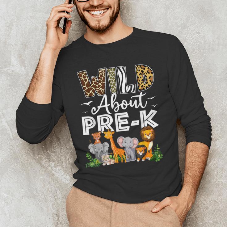 Pre-k Teacher Kids Back To School Wild About Pre-k Men's Long Sleeve T-Shirt, novelty gifts, funny gifts Pre-k Teacher Kids Back To School Wild About Pre-k Men's Long Sleeve T-Shirt, novelty gifts, funny gifts