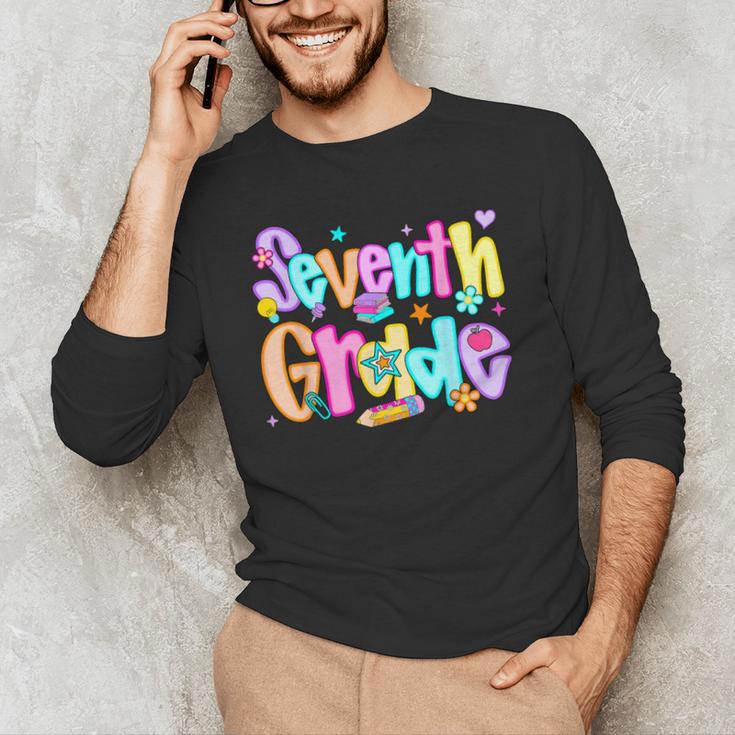 Preppy Seventh Grade Back To School 7th Grade Teachers Girls Men's Long Sleeve T-Shirt, novelty gifts, funny gifts Preppy Seventh Grade Back To School 7th Grade Teachers Girls Men's Long Sleeve T-Shirt, novelty gifts, funny gifts