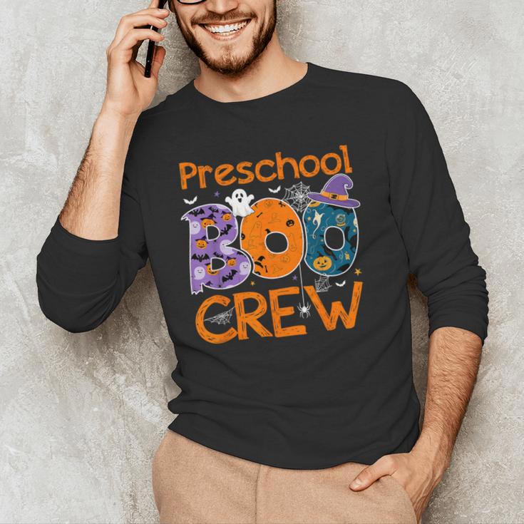 Preschool Boo Crew Preschool Halloween Teacher Kids Men's Long Sleeve T-Shirt, novelty gifts, funny gifts Preschool Boo Crew Preschool Halloween Teacher Kids Men's Long Sleeve T-Shirt, novelty gifts, funny gifts