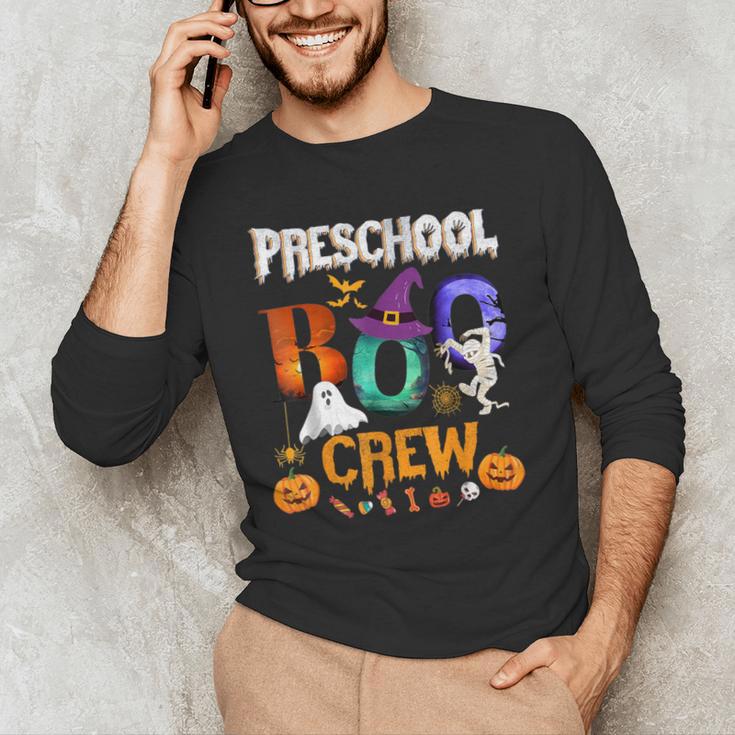 Preschool Boo Crew Teacher Student Halloween Costume Men Women Kids Men's Long Sleeve T-Shirt, novelty gifts, funny gifts Preschool Boo Crew Teacher Student Halloween Costume Men Women Kids Men's Long Sleeve T-Shirt, novelty gifts, funny gifts