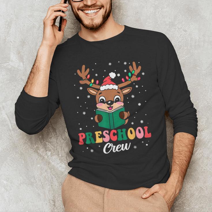 Preschool Crew Xmas Reindeer Teacher Student Christmas Men's Long Sleeve T-Shirt, novelty gifts, funny gifts Preschool Crew Xmas Reindeer Teacher Student Christmas Men's Long Sleeve T-Shirt, novelty gifts, funny gifts