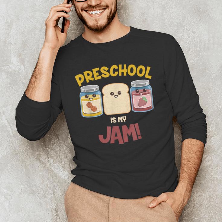 Preschool Is My Jam Teacher Shirt Men's Long Sleeve T-Shirt, novelty gifts, funny gifts Preschool Is My Jam Teacher Shirt Men's Long Sleeve T-Shirt, novelty gifts, funny gifts