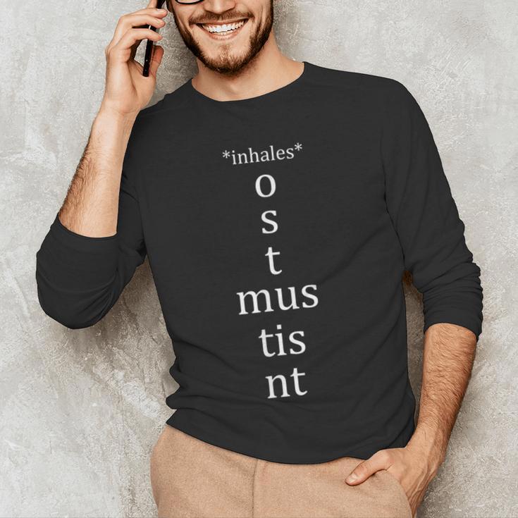 Present Active Conjugation Latin Teacher Latin Language Men's Long Sleeve T-Shirt, novelty gifts, funny gifts