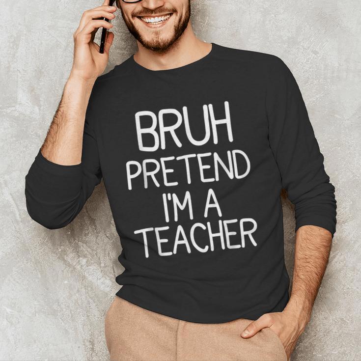 Pretend I'm A Teacher Halloween Costume Men's Long Sleeve T-Shirt, novelty gifts, funny gifts Pretend I'm A Teacher Halloween Costume Men's Long Sleeve T-Shirt, novelty gifts, funny gifts