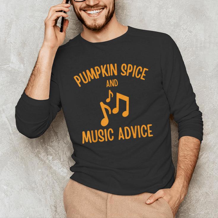 Pumpkin Spice And Music Advice Music Teacher Halloween Men's Long Sleeve T-Shirt, novelty gifts, funny gifts Pumpkin Spice And Music Advice Music Teacher Halloween Men's Long Sleeve T-Shirt, novelty gifts, funny gifts