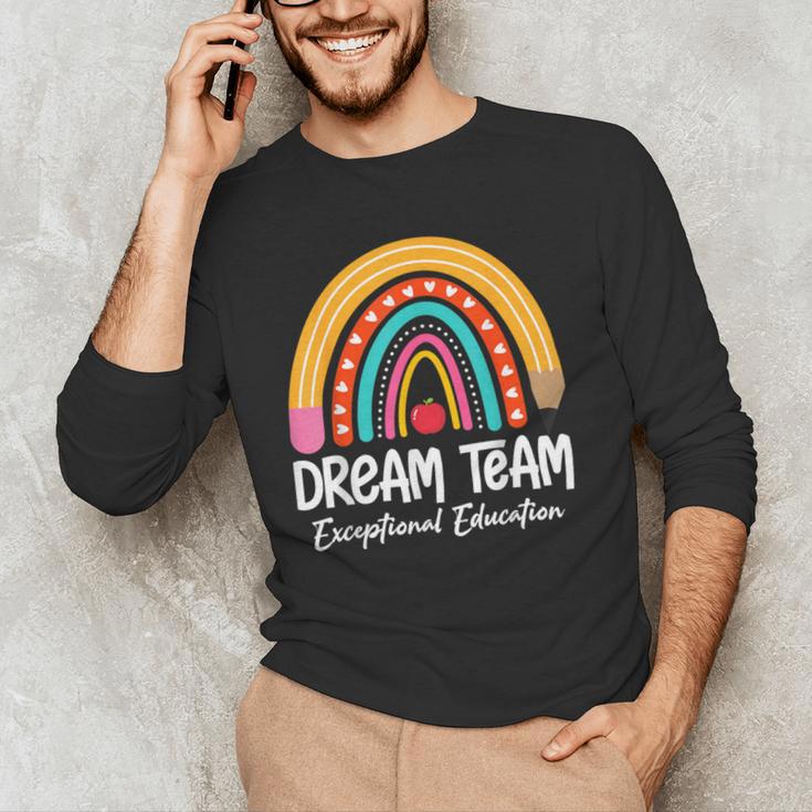 Rainbow Pencil Dream Exceptional Education Team SPED Teacher Men's Long Sleeve T-Shirt, novelty gifts, funny gifts Rainbow Pencil Dream Exceptional Education Team SPED Teacher Men's Long Sleeve T-Shirt, novelty gifts, funny gifts