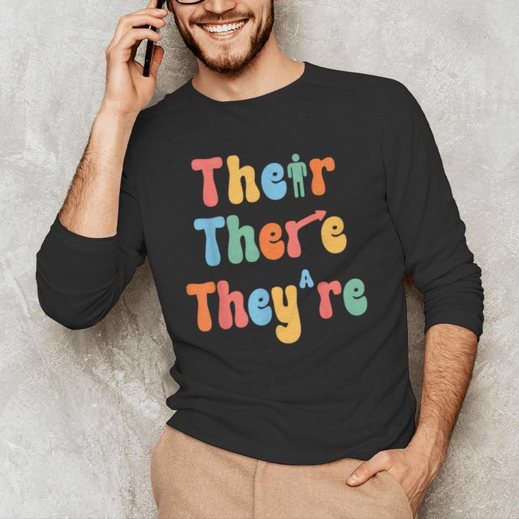 There Their They'Re English Class Grammar Joke Teacher Men's Long Sleeve T-Shirt, novelty gifts, funny gifts There Their They'Re English Class Grammar Joke Teacher Men's Long Sleeve T-Shirt, novelty gifts, funny gifts