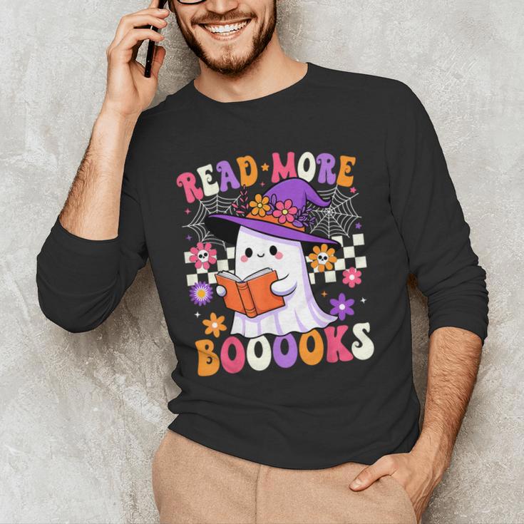 Read More Books Ghost Reading Book Teacher Halloween Men's Long Sleeve T-Shirt, novelty gifts, funny gifts Read More Books Ghost Reading Book Teacher Halloween Men's Long Sleeve T-Shirt, novelty gifts, funny gifts