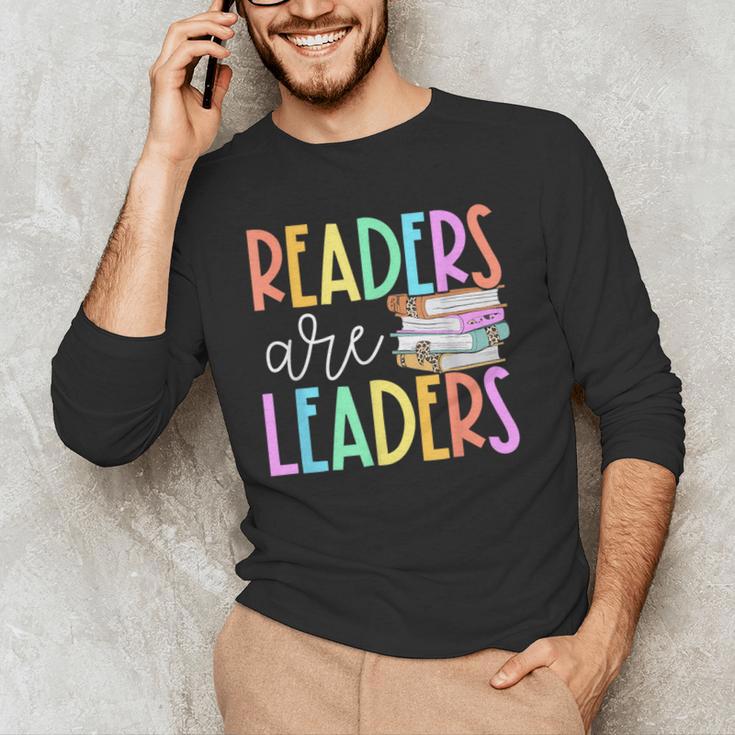 Readers Are Leaders Reading Book Lovers Teacher Women Kids Men's Long Sleeve T-Shirt, novelty gifts, funny gifts Readers Are Leaders Reading Book Lovers Teacher Women Kids Men's Long Sleeve T-Shirt, novelty gifts, funny gifts