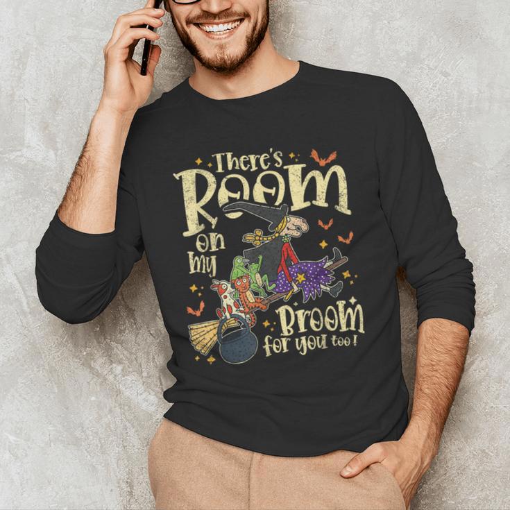There's Room On My Broom For You Too Teacher Halloween Men's Long Sleeve T-Shirt, novelty gifts, funny gifts There's Room On My Broom For You Too Teacher Halloween Men's Long Sleeve T-Shirt, novelty gifts, funny gifts