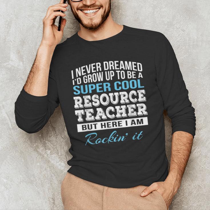 Resource Teacher Tshirt Men Women Men's Long Sleeve T-Shirt, novelty gifts, funny gifts