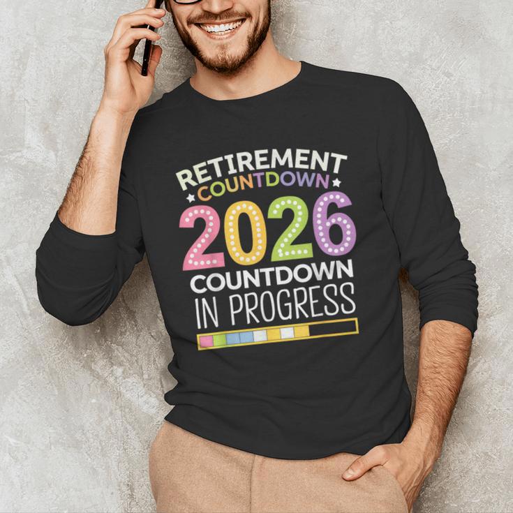 Retirement Class Of 2026 Teacher Countdown Loading Teacher Men's Long Sleeve T-Shirt, novelty gifts, funny gifts Retirement Class Of 2026 Teacher Countdown Loading Teacher Men's Long Sleeve T-Shirt, novelty gifts, funny gifts