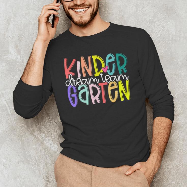 Retro Kindergarten Dream Team Back To School Teacher Kids Men's Long Sleeve T-Shirt, novelty gifts, funny gifts Retro Kindergarten Dream Team Back To School Teacher Kids Men's Long Sleeve T-Shirt, novelty gifts, funny gifts