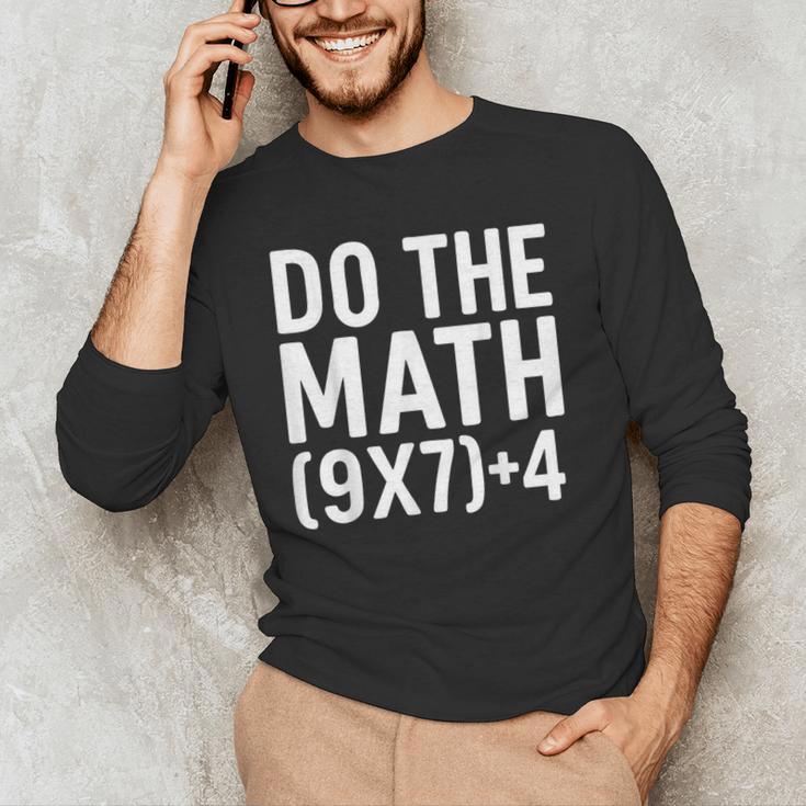 Retro Do The Math Teacher For Men Women Kid Boy Girl Men's Long Sleeve T-Shirt, novelty gifts, funny gifts