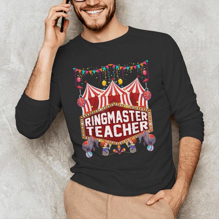Ringmaster Teacher Costume – Carnival Birthday Style Men's Long Sleeve T-Shirt, novelty gifts, funny gifts Ringmaster Teacher Costume – Carnival Birthday Style Men's Long Sleeve T-Shirt, novelty gifts, funny gifts