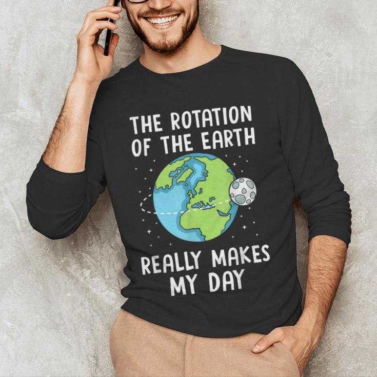 Rotation Of The Earth Makes My Day Science Teacher Earth Day Men's Long Sleeve T-Shirt, novelty gifts, funny gifts Rotation Of The Earth Makes My Day Science Teacher Earth Day Men's Long Sleeve T-Shirt, novelty gifts, funny gifts