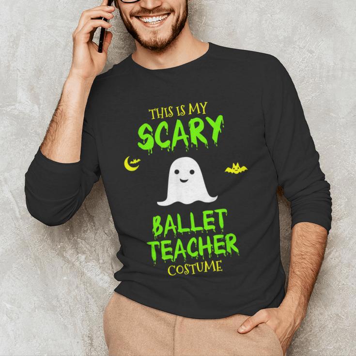 Scary Ballet Teacher Costume Halloween Lazy Easy Men's Long Sleeve T-Shirt, novelty gifts, funny gifts Scary Ballet Teacher Costume Halloween Lazy Easy Men's Long Sleeve T-Shirt, novelty gifts, funny gifts