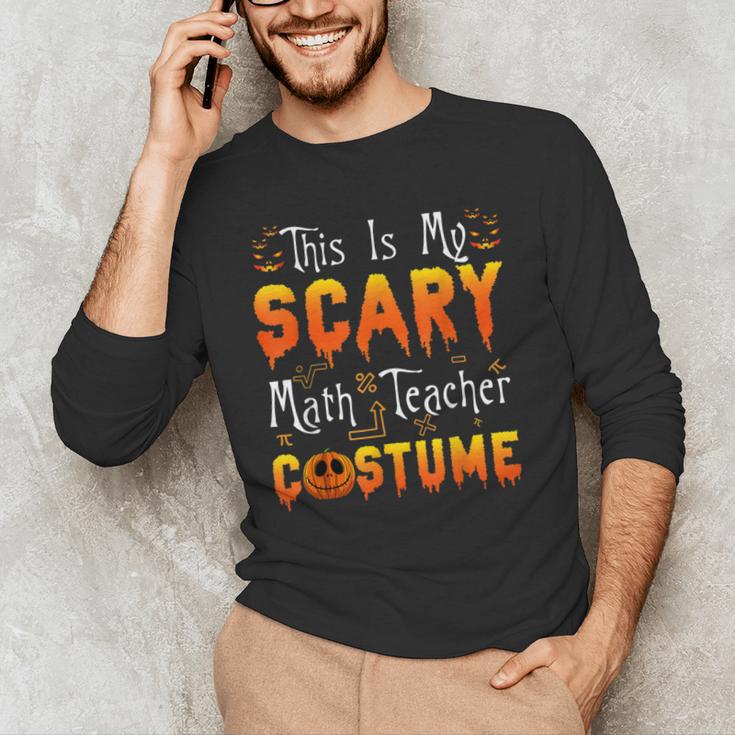 This Is My Scary Math Teacher Costume Halloween Men's Long Sleeve T-Shirt, novelty gifts, funny gifts This Is My Scary Math Teacher Costume Halloween Men's Long Sleeve T-Shirt, novelty gifts, funny gifts