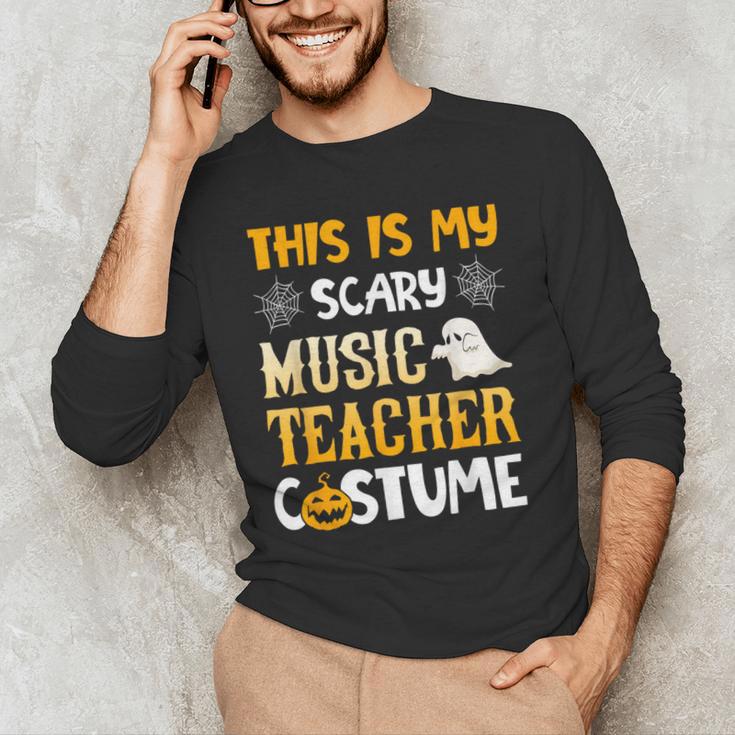 This Is My Scary Music Teacher Halloween Costumes Pajama Men's Long Sleeve T-Shirt, novelty gifts, funny gifts This Is My Scary Music Teacher Halloween Costumes Pajama Men's Long Sleeve T-Shirt, novelty gifts, funny gifts