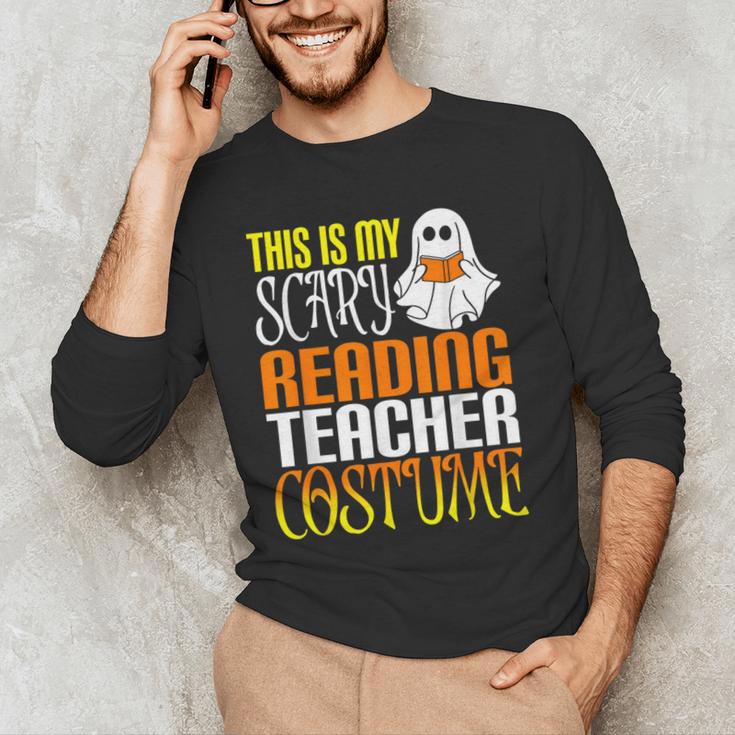 This Is My Scary Reading Teacher Costume Halloween School Men's Long Sleeve T-Shirt, novelty gifts, funny gifts This Is My Scary Reading Teacher Costume Halloween School Men's Long Sleeve T-Shirt, novelty gifts, funny gifts
