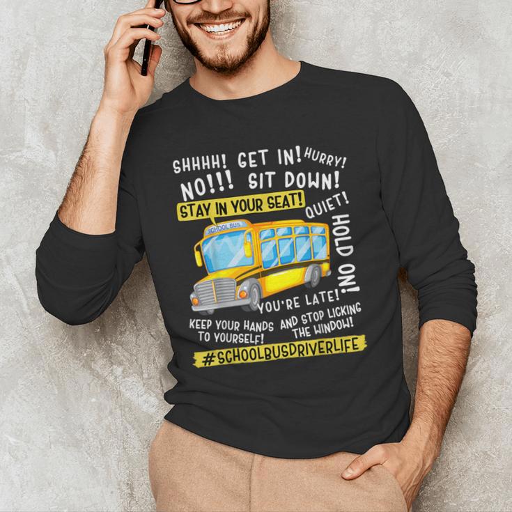 School Bus Driver Life Last Day Of School Teacher Kids Men's Long Sleeve T-Shirt, novelty gifts, funny gifts