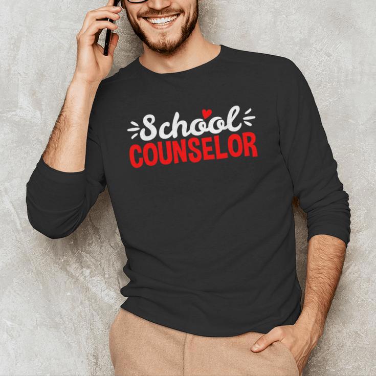 School Counselor Teacher Guidance Counseling For Men Women Kids Men's Long Sleeve T-Shirt, novelty gifts, funny gifts School Counselor Teacher Guidance Counseling For Men Women Kids Men's Long Sleeve T-Shirt, novelty gifts, funny gifts