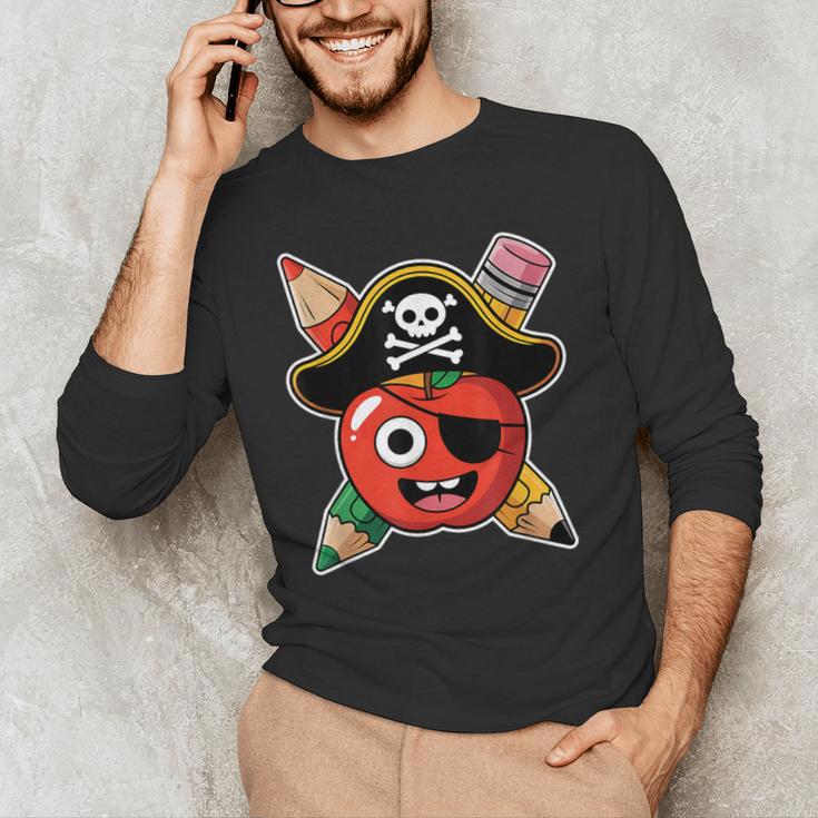 School International Talk Like A Pirate Day Pirate Teacher Men's Long Sleeve T-Shirt, novelty gifts, funny gifts