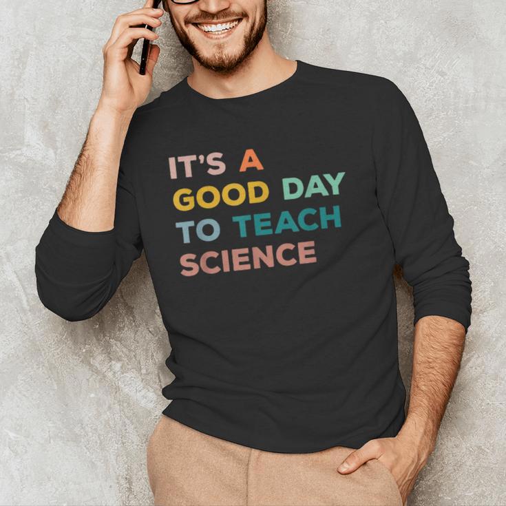 Science Teacher Its A Good Day To Teach Science Earth Men's Long Sleeve T-Shirt, novelty gifts, funny gifts Science Teacher Its A Good Day To Teach Science Earth Men's Long Sleeve T-Shirt, novelty gifts, funny gifts