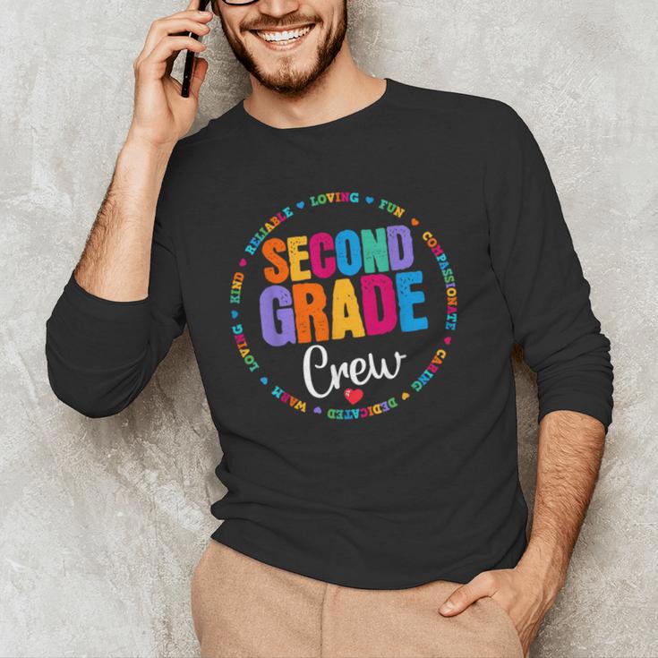 Second Grade Crew 2nd Back To School Teacher Team Squad Men's Long Sleeve T-Shirt, novelty gifts, funny gifts Second Grade Crew 2nd Back To School Teacher Team Squad Men's Long Sleeve T-Shirt, novelty gifts, funny gifts
