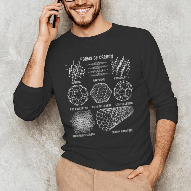 Sheldon Nerdy Forms Carbon Nanotubes Chemistry Teacher Geek Men's Long Sleeve T-Shirt, novelty gifts, funny gifts