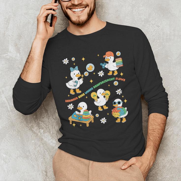 Silly Goose Behavior Analyst RBT ABA Therapy SPED Teacher Men's Long Sleeve T-Shirt, novelty gifts, funny gifts Silly Goose Behavior Analyst RBT ABA Therapy SPED Teacher Men's Long Sleeve T-Shirt, novelty gifts, funny gifts