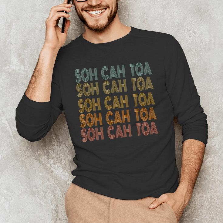 SOH CAH TOA SOHCAHTOA Trigonometry Math Parody Teacher Men Women Kids Men's Long Sleeve T-Shirt, novelty gifts, funny gifts